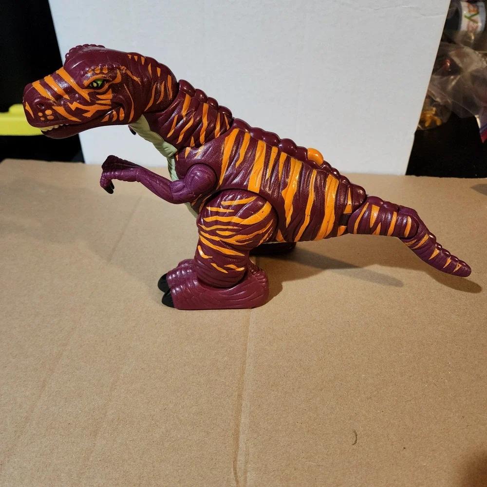 Mattel 2006 Terry the T-Rex Dinosaur Interactive Toy Maroon Orange K6687 Tyco RC